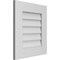 Ekena Millwork Vertical Surface Mount PVC Gable Vent: Non-Functional, w/ 3-1/2"W x 1"P Standard Frame, 18"W x 20"H GVPVE18X2001SN - alternate 2